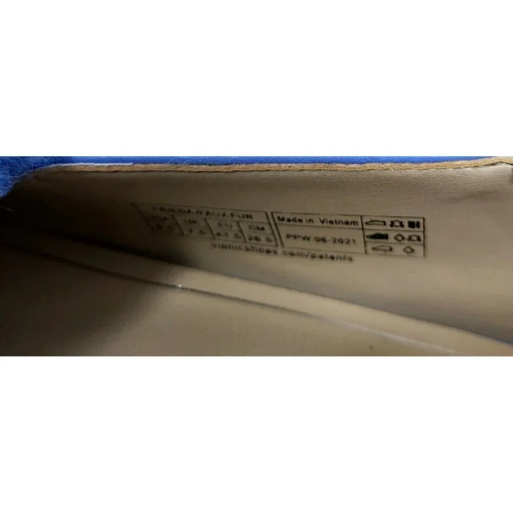 Vionic Woman's Frieda Leather Slip On Loafers blue Shoes size 7.5M - Picture 8 of 10